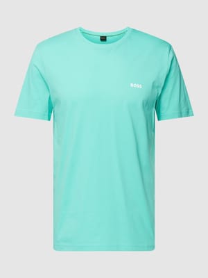 T-Shirt mit Label-Print Modell 'Tee 7' Shop The Look MANNEQUINE