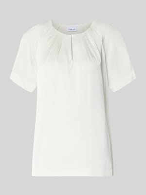 Bluzka o kroju relaxed fit z założonymi plisami Shop The Look MANNEQUINE