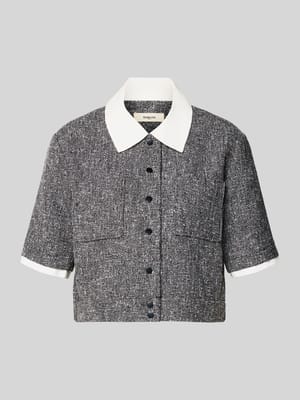 Kort blouse met borstzakken model 'LINO' Shop The Look MANNEQUINE