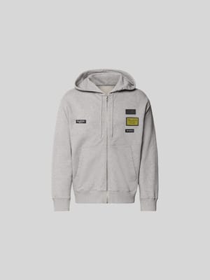 Regular Fit Sweatjacke mit Logo-Patch Shop The Look MANNEQUINE