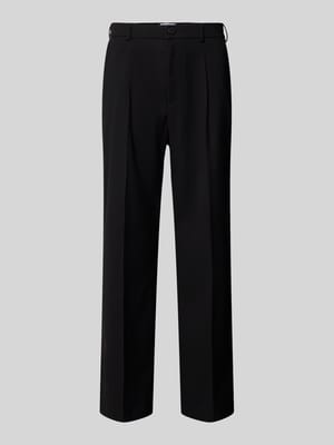 straight fit broek met viscose Shop The Look MANNEQUINE