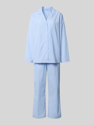 Comfort Fit Pyjama Set aus reiner Baumwolle Modell 'Classic Long Pyjama Set C' Shop The Look MANNEQUINE