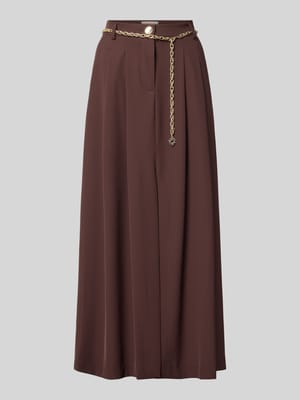 Midirok met draperieën en riem Shop The Look MANNEQUINE