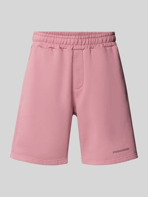 Relaxed Fit Sweatshorts mit elastischem Bund Modell 'LOGO' Shop The Look MANNEQUINE