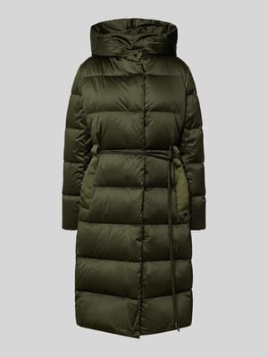 Regular fit gewatteerde mantel met capuchon Shop The Look MANNEQUINE