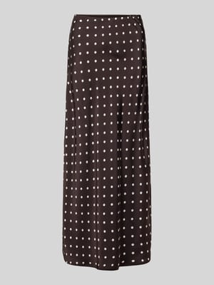 Długa spódnica z satyny we wzór na całej powierzchni model 'VISO DOT' Shop The Look MANNEQUINE