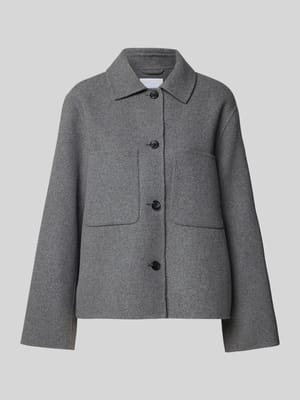 Relaxed Fit Jacke mit Lammwoll- und Viskose-Anteil Shop The Look MANNEQUINE
