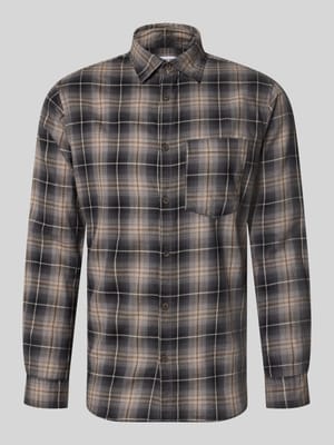 Slim Fit Freizeithemd aus reiner Baumwolle Modell 'James' Shop The Look MANNEQUINE