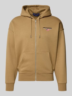 Sweatjacke mit Label-Stitching Shop The Look MANNEQUINE