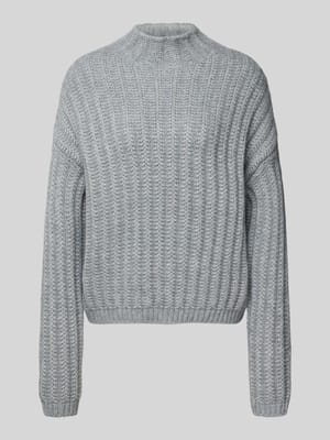 Relaxed Fit Strickpullover aus Baumwoll-Mix mit Woll-Anteil Modell 'SAFINEYNY' Shop The Look MANNEQUINE