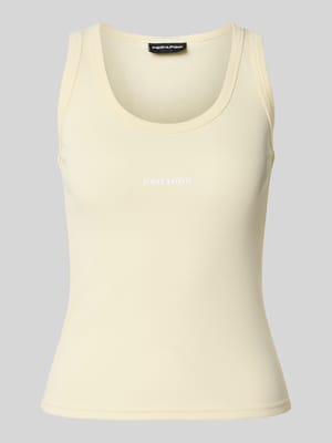 Tanktop mit Logo-Stitching Modell 'CESIS' Shop The Look MANNEQUINE