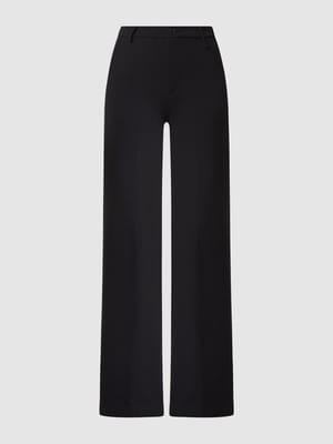 Wide fit stoffen broek met stretch, model 'Cinzia' Shop The Look MANNEQUINE