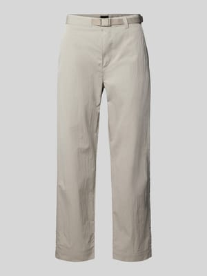 Straight Fit Chino mit integriertem Gürtel Modell 'STRAIGHT-7' Shop The Look MANNEQUINE