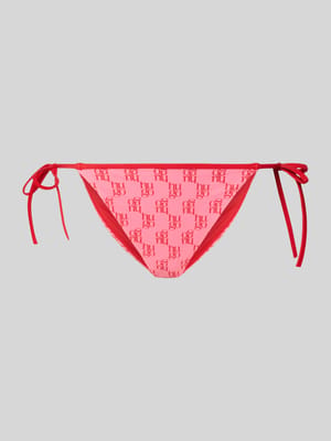 Bikinihose mit Logo-Allover-Muster Modell 'MONOGRAM SIDE TIE' Shop The Look MANNEQUINE