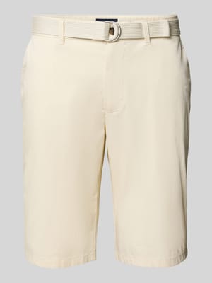 Bermudas aus Light Baumwolle mit Gürtel Shop The Look MANNEQUINE
