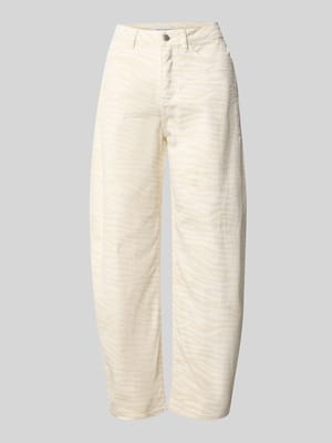 Barrel Fit Jeans mit Animal-Print Modell 'Mari Clear Zebra' Shop The Look MANNEQUINE