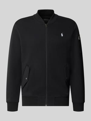 Regular Fit Sweatjacke aus Baumwoll-Mix Shop The Look MANNEQUINE
