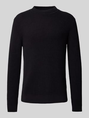 Gebreide pullover met ribboorden, model 'VIGGO' Shop The Look MANNEQUINE