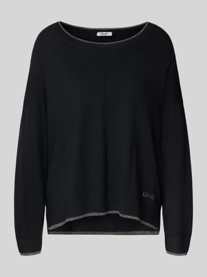 Sweter o kroju relaxed fit z mieszanki wiskozy model 'MAGLIA CHIUSA' Shop The Look MANNEQUINE