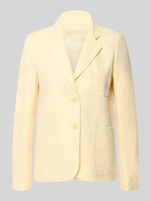 Blazer van Linnenmix met Reverskraag en Borstzak Shop The Look MANNEQUINE