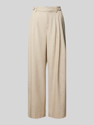 Wide Leg Stoffhose mit Bundfalten Shop The Look MANNEQUINE