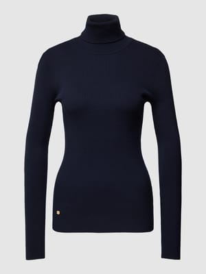 Sweter z dzianiny z golfem model ‘AMANDA’ Shop The Look MANNEQUINE