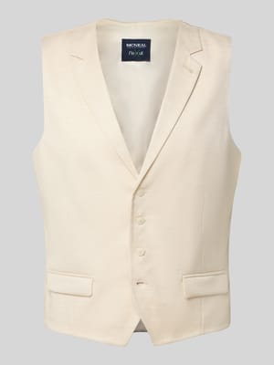 Slim Fit Weste mit Lyocell- und Leinen-Anteil Shop The Look MANNEQUINE