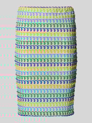 Knielange rok met elastische band Shop The Look MANNEQUINE