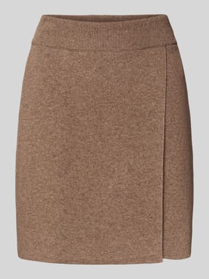 Ausgestellter Mini-Rock aus Baumwoll-Mix mit Woll-Anteil Modell 'DARLAA' Shop The Look MANNEQUINE