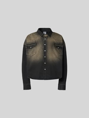 Relaxed Fit Jeanshemd im Used-Look Shop The Look MANNEQUINE