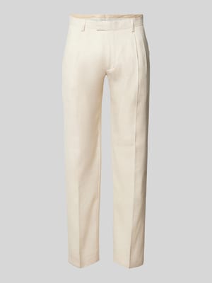 Stoffhose aus Leinenmix Shop The Look MANNEQUINE