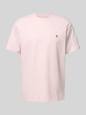 T-shirt met logostitching, model 'CHASE' Shop The Look MANNEQUINE