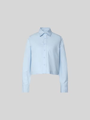 Cropped Hemdbluse mit Umlegekragen Shop The Look MANNEQUINE