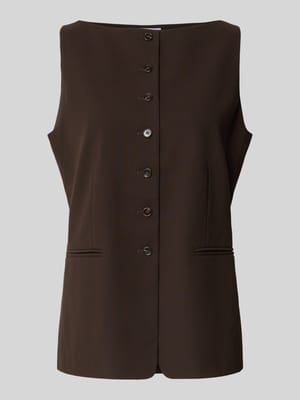 Ärmellose Weste mit Knopfleiste - curated by Anouk Yve Shop The Look MANNEQUINE