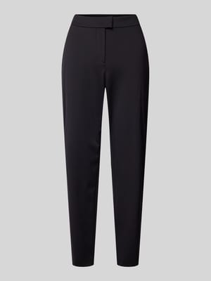 Stoffen broek met labeldetail, model 'Tobaluka' Shop The Look MANNEQUINE