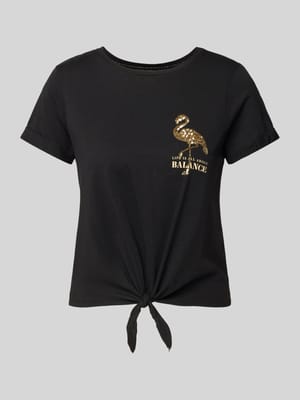Regular Fit T-Shirt aus reiner Baumwolle Modell 'DORA' Shop The Look MANNEQUINE