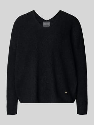 Oversized gebreide pullover met ribboorden, model 'THORA' Shop The Look MANNEQUINE