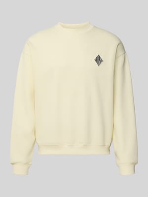 Loose fit sweatshirt van katoenmix Shop The Look MANNEQUINE