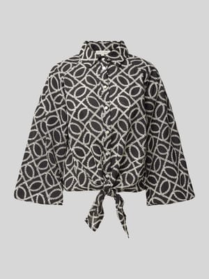 Relaxed Fit Bluse mit 3/4-Arm Shop The Look MANNEQUINE