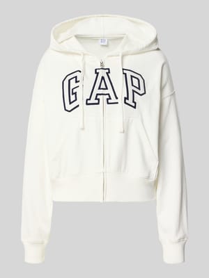 Regular Fit Sweatjacke mit Logo-Stitching Modell 'Heritage' Shop The Look MANNEQUINE