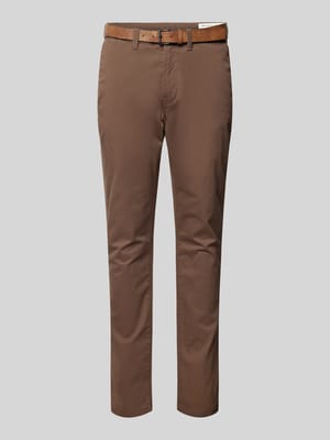 Slim Fit Chino mit Gürtel Shop The Look MANNEQUINE