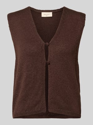 Kamizelka dzianinowa z zapięciem na guzik model 'Grscaliva' Shop The Look MANNEQUINE