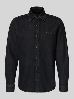 Regular fit jeansoverhemd van katoenmix Shop The Look MANNEQUINE