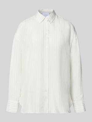 Gestreepte blouse van viscose - curated by Viky Rader Shop The Look MANNEQUINE