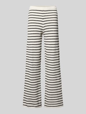 Strickhose in Streifen-Optik mit elastischem Bund Shop The Look MANNEQUINE