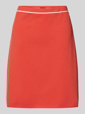 Knielange kokerrok met contraststrepen Shop The Look MANNEQUINE