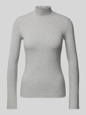 Shirt met lange mouwen en turtleneck, model 'MANON' Shop The Look MANNEQUINE