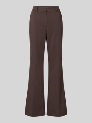 Spodnie o rozkloszowanym kroju z dodatkiem wiskozy Shop The Look MANNEQUINE