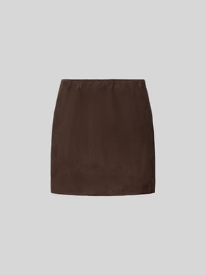 Minirock aus echtem Ziegenvelours Shop The Look MANNEQUINE