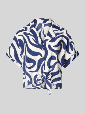 Regular Fit Bluse mit Saum zum Binden Modell 'LIFE' Shop The Look MANNEQUINE